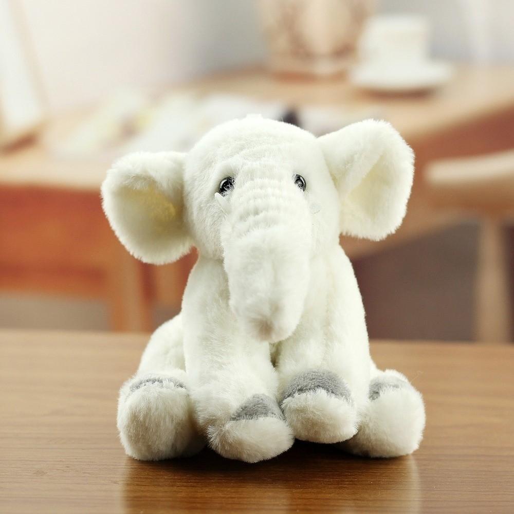 Soft Elephant Keyring Cute Cartoon Animal Bag Pendant Trinket Plush Stuffed Keychain Kids