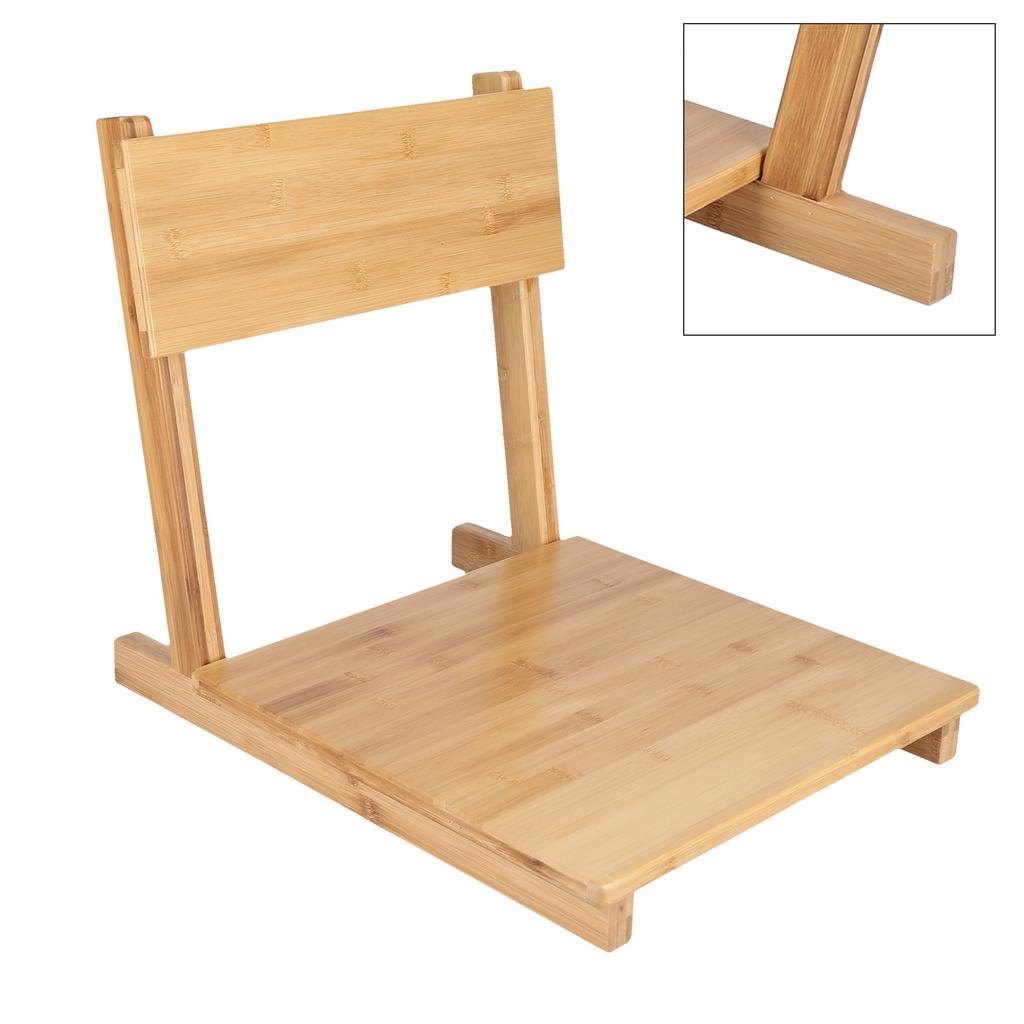 Cadeira Tatami Polida Suavemente Encosto Inclinável Phyllostachys Pubescens Cadeira de Quarto Japonês