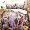 Аниме - Azur Lane 3D Комплект постельного белья Односпальный Полуторный Двуспальный Queen King Размер Комплект постельного белья для спальни взрослого ребенка Комплекты с пододеяльником Комплект простыней