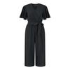 Mela London Womens/Ladies Cropped V Neck Angel Sleeve Jumpsuit