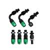 Universal Adjustable Fuel Pressure Regulator Oil 100psi Gauge AN 6 Fitting End-Black