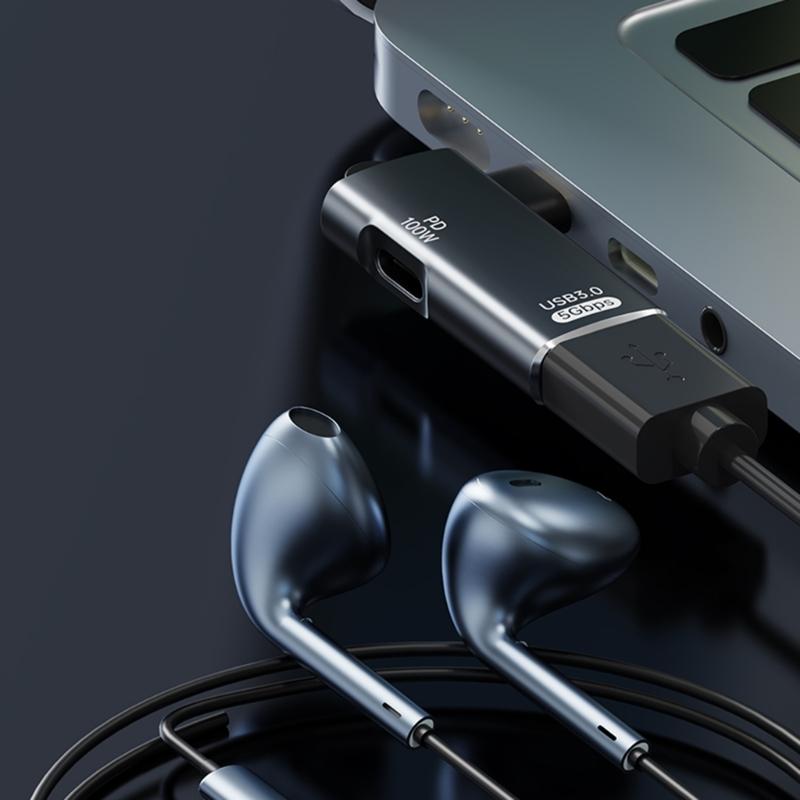 High Speed USB C To A Female Adapter Converter Fast Charging, 5Gbps Data Transfer With OTG And 100W/10W Power Delivery