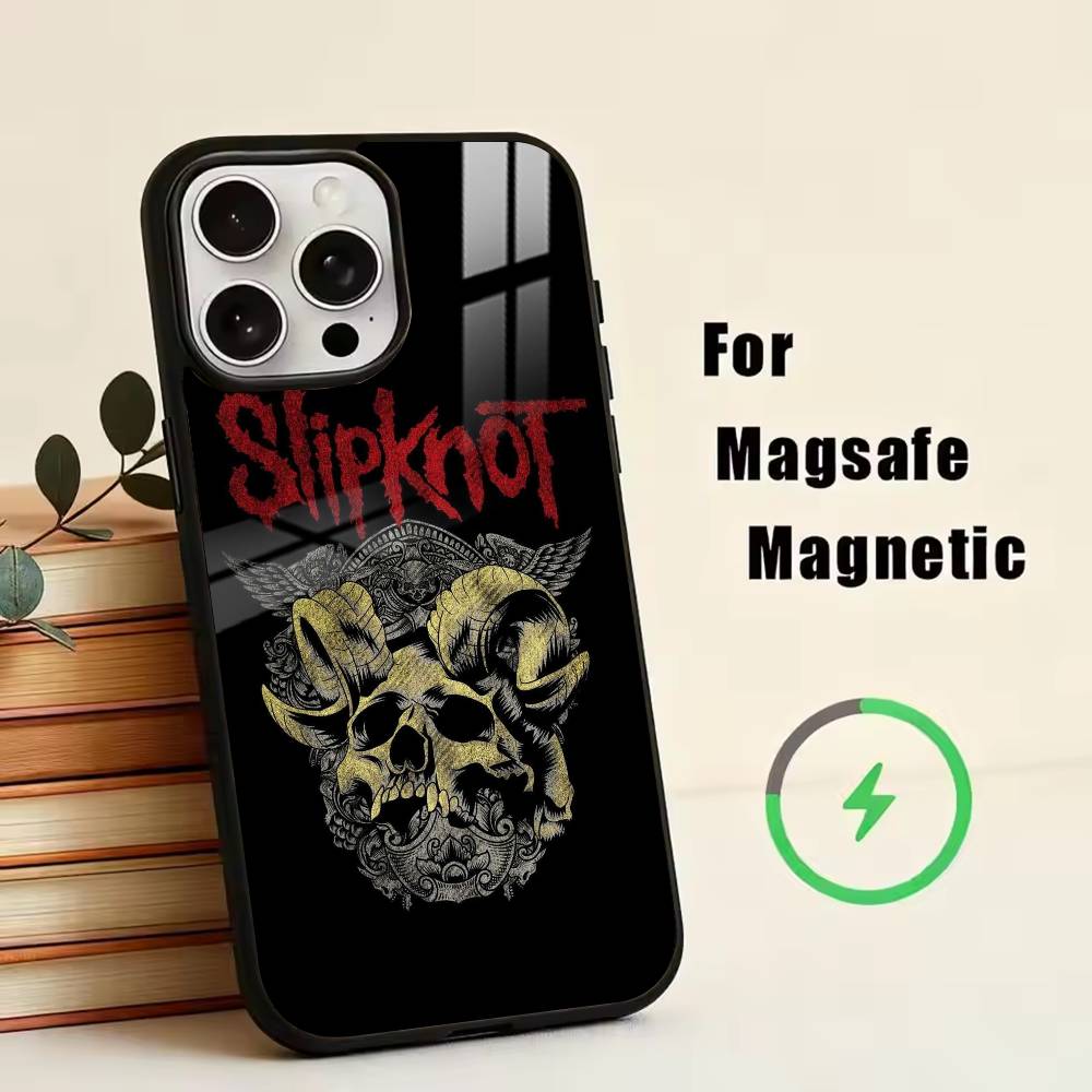 S-Slipknot Bone C-Church Phone Case For iPhone17,16,15,14,13,12,11 Plus,Pro Magnetic For Magsafe Wireless Charging