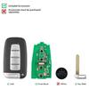 AUTEL HY003AL HY004AL IKEYHY003AL IKEYHY004AL 3/4 Buttons Universal Smart Remote Key for Hyundai Type