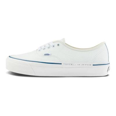 Authentic 44 Premium Unisex Low Top Sneakers White Blue VN000CQAJVY