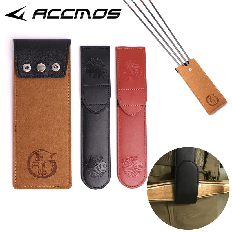 Archery Bow Waist Simple Arrow Quiver Leather Arrow Bag Pouch Recurve Traditional Bow Quick Carry 5
