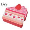 Multi-purpose Kitchen Sink Scrubber Double-Sided Cellulose Scrub Sponges, Cute Dessert Patterns Non-Scratch Wood Pulp Honeycomb Structure Sponge,