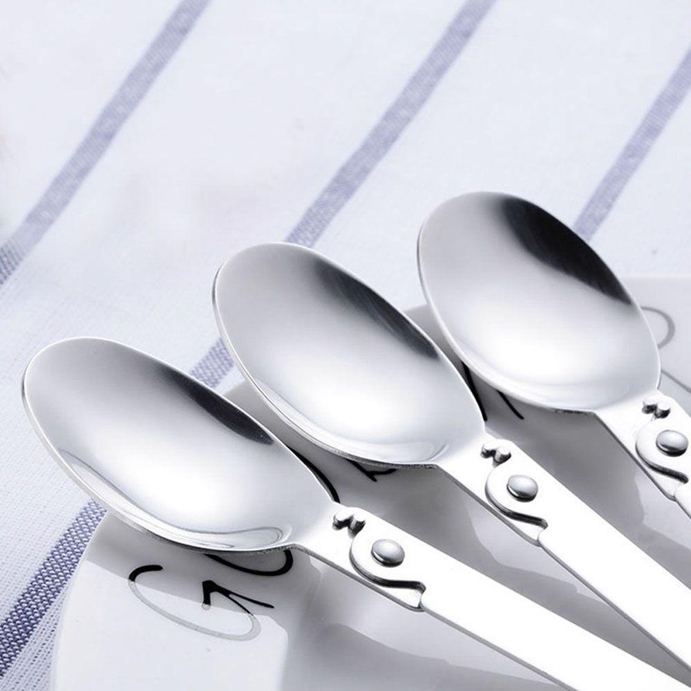 Tool Cream Dessert Spoon Hiking Camping Folding Spoon Travel Tableware Soup Spoon Outdoor Tableware