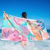 Watermelon Slice Print Beach Towel Microfiber Quick Dry Absorbent Lightweight Funny Summer Towel for Beach Pool Vacation Travel