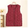 High-quality Down Cotton Vest Women's Autumn and Winter Warm Stand-up Collar Sleeveless Vest Fashion Outer Vest Jacket