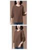 Women's Plus Size Embroidered Cotton Long-Sleeve Shirt, Loose-Fit for Middle-Aged and Elderly - Spring/Autumn Style