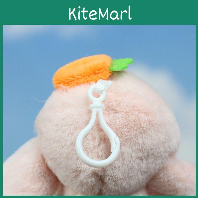Adorable Ins Style Carrot Bunny Plush Toy Keychain Doll For Bags And Accessories