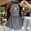 Drinkable Sun Protection Facekini: Long Neck & Full Face Protection, Breathable Summer Mask.