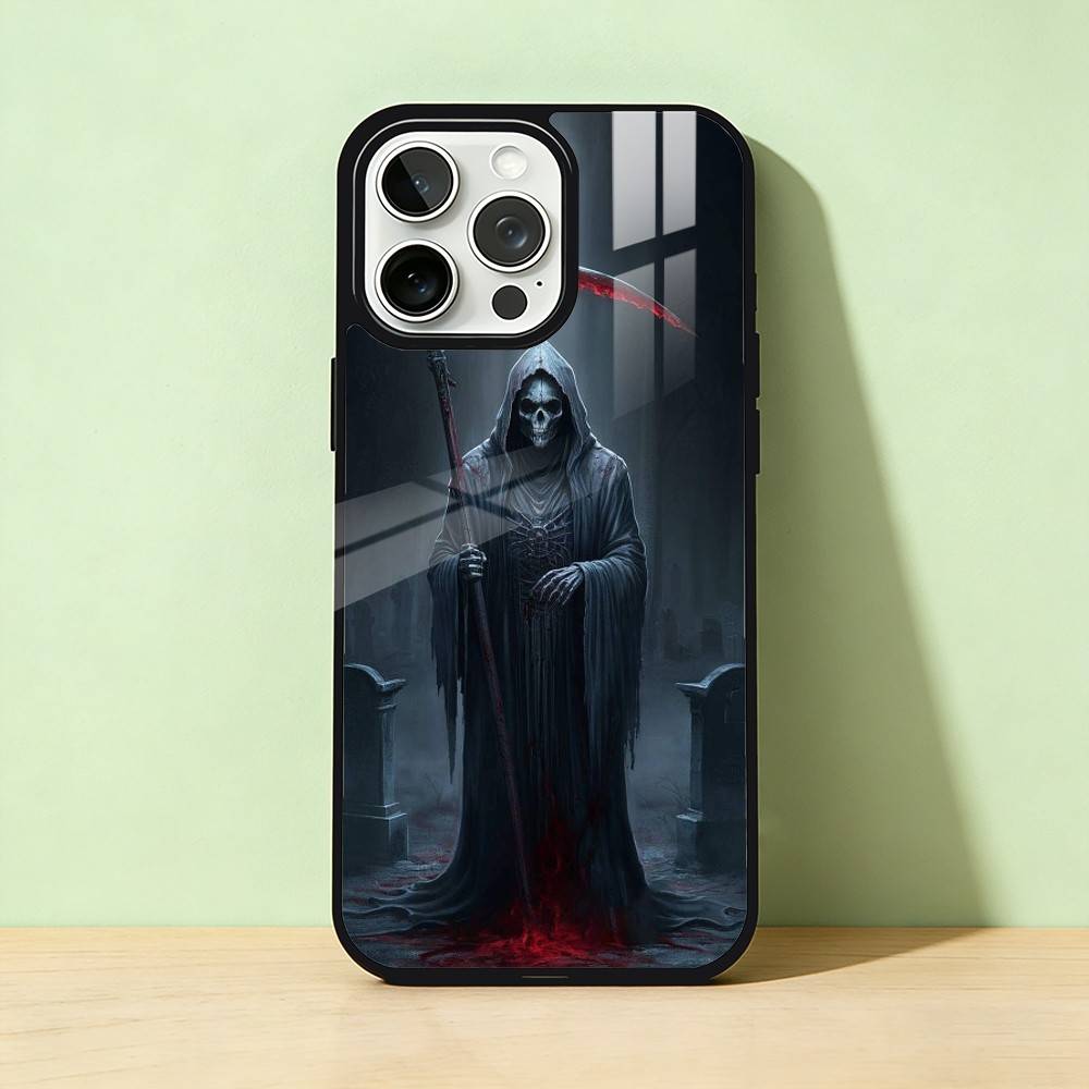 

AAA Santa Muerte Phone Case Color Silver Shell For IPhone 17 16 15 14 13 12 11 Pro Max Plus iPhone16se4