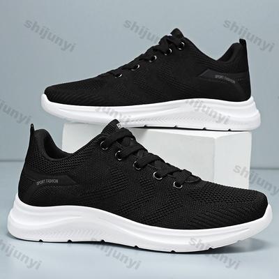 Herren Sneaker Herbst Fly Weave Atmungsaktiv Weiche Sohle Leichte Laufschuhe Bequem Mode Outdoor Rutschfest Freizeitschuhe