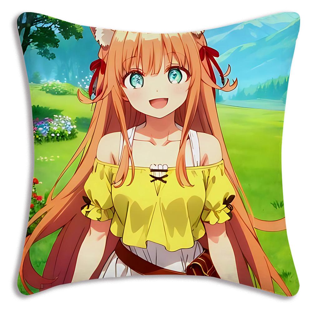 Cute The H-Helpful Fox Senko San Pillow Covers Cartoon Sofa Decorative Home Double-sided Printing Short Plush Cute Cushion Cover