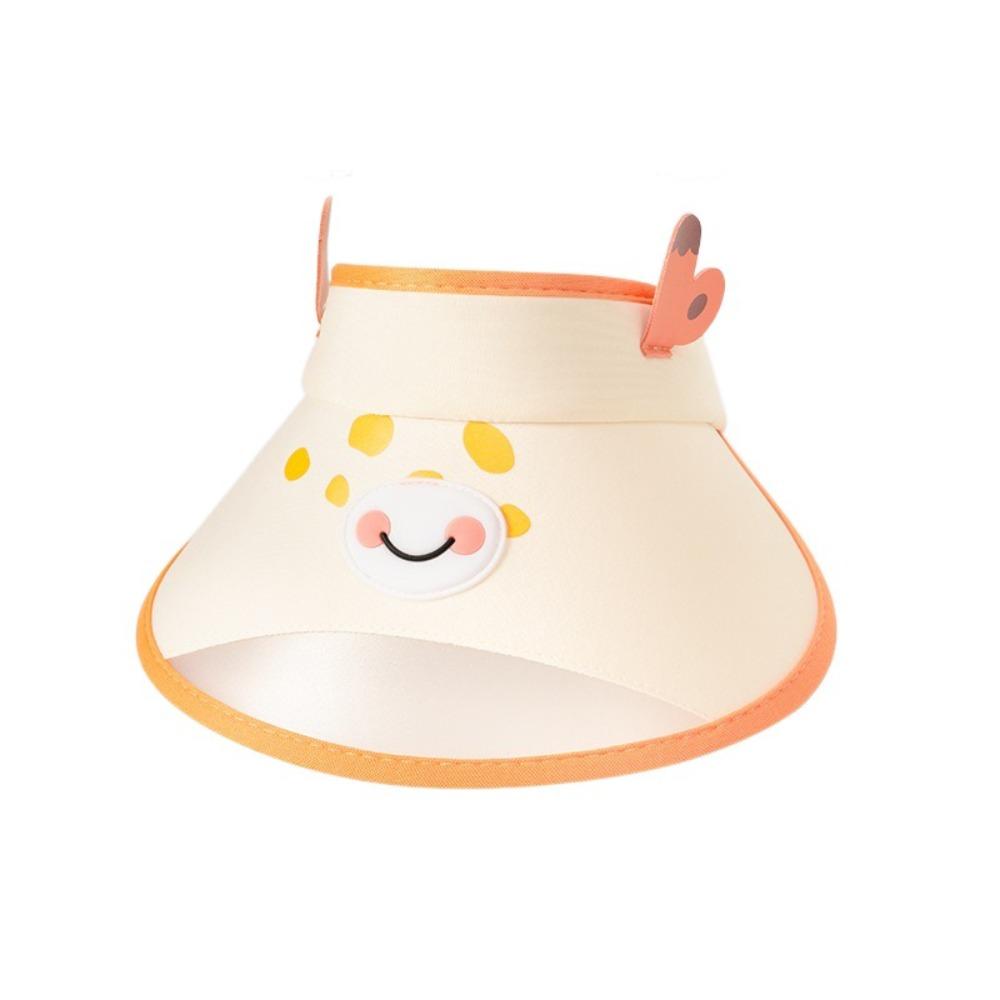 

Breathable Infant Fisherman Hat Foldable Toddler Panama Hat Cartoon Print Hat For Boys Girls бежевый