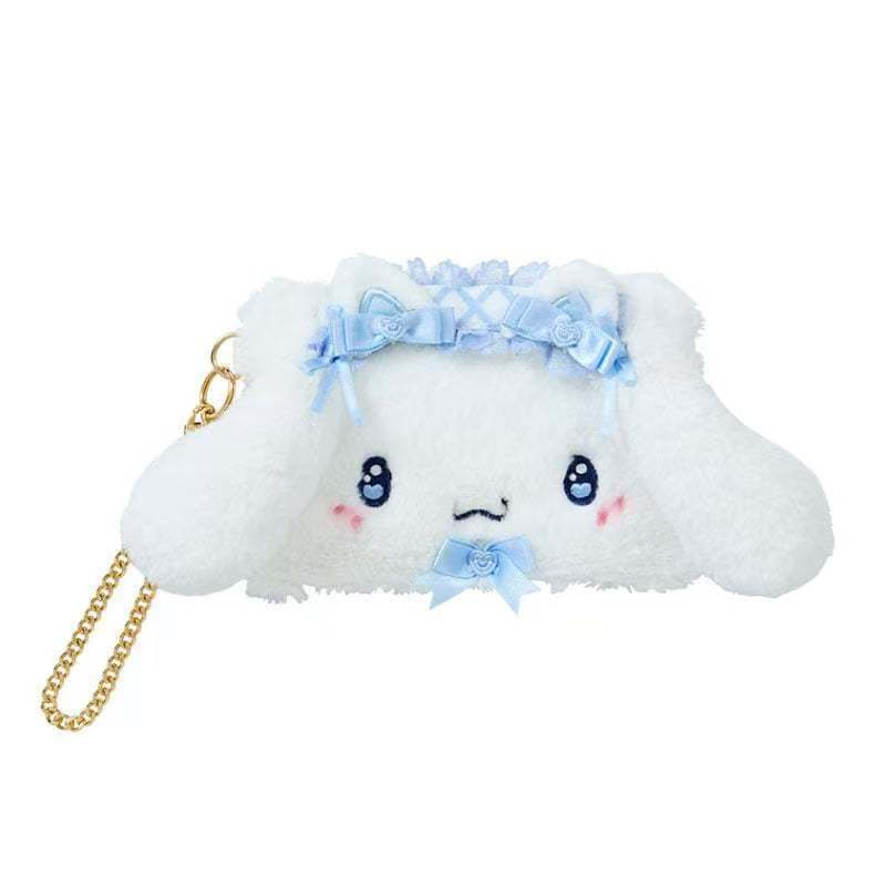 Hello Kitty Plush Keychain Wallet With Canvas Card Holder For Kids And Adults