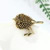 Creative Gifts Vintage Sparrow Brooch Animal Lapel Pins Alloy Bird Brooches Designer For Women Dresses Suit Clothing Accessories