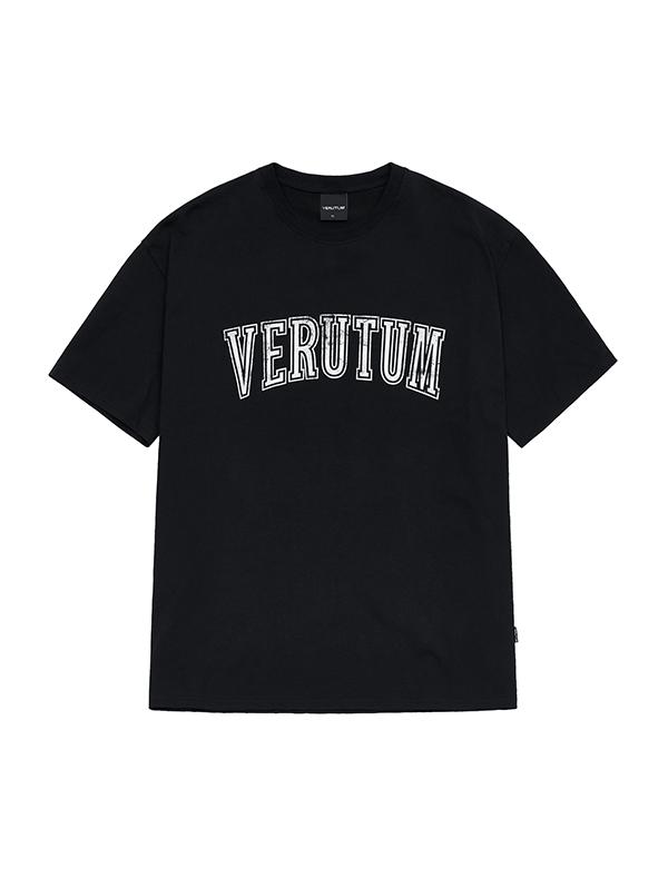 Verutum Arch Crack Logo Oversized T-Shirt Black L
