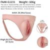 FAAK Silicone Crossdresser Thong Panty Camel Toe Hiding Gaff Shaping Brief Insertable Sexy Toys Pussy Vagina Underwear Custom