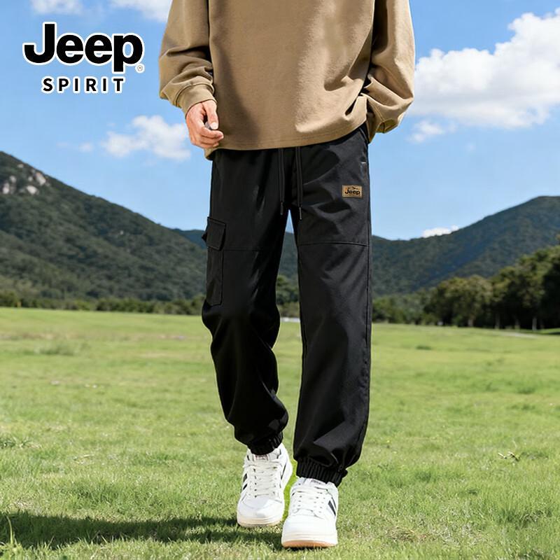 JEEP SPIRIT Men's 2025 Autumn Loose Fit Jogger Cargo Pants