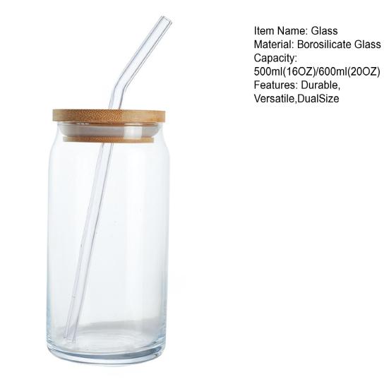 Color Changing Glass Cups with Lids Straws 16/20oz Cartoon Summer Iced Coffee Cold Tumbler Personalized Glass Drink Container