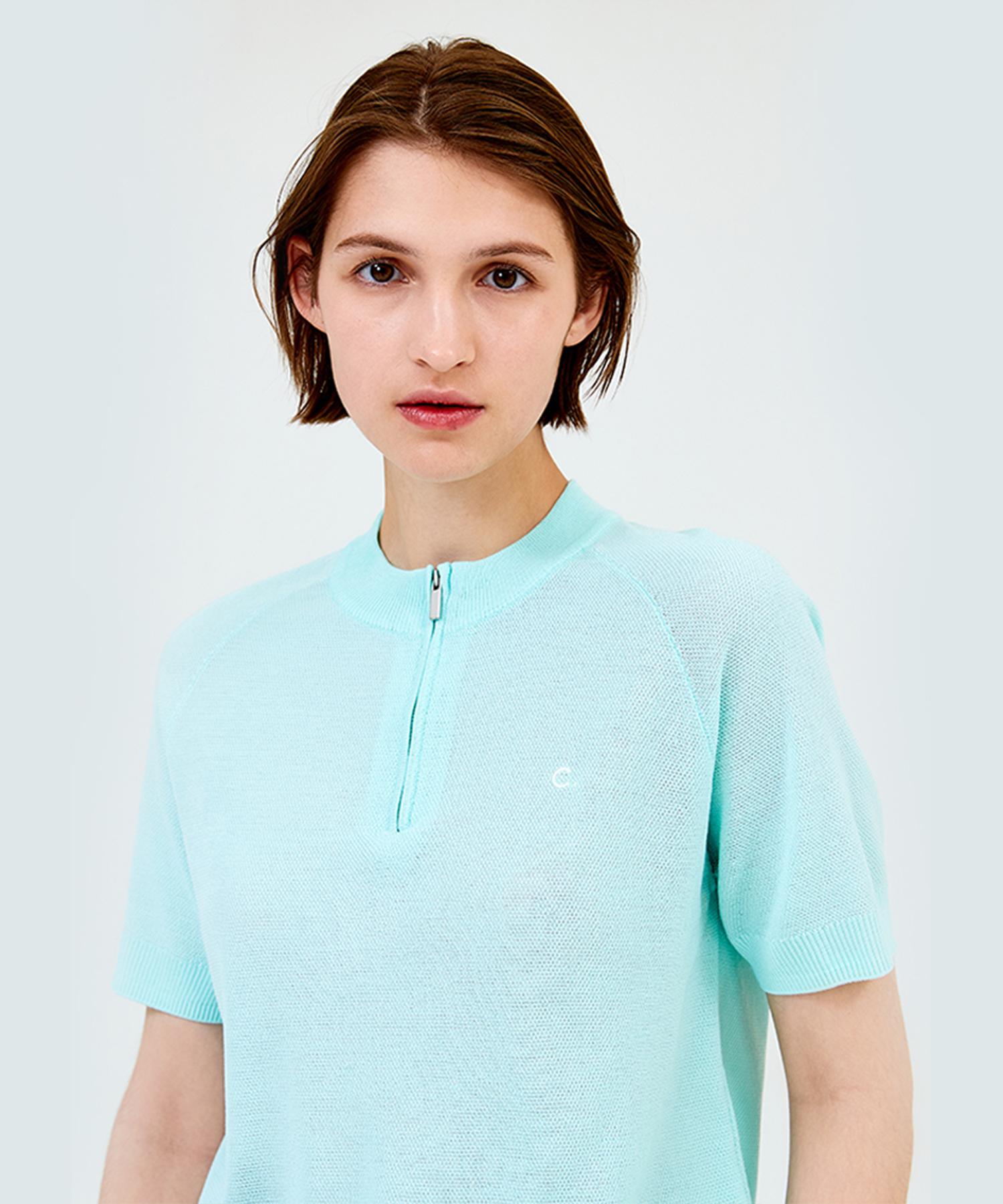 Clove [23Ss Clove] Half Zip-Up Knit (Mint) Mint/Free
