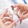 Women's Ceramic Strap Quartz Watch with Luxury Bracelet