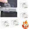 2-20PCS Adjustable No Drill Curtain Rod Brackets Self Adhesive Curtain Rod Clip Clamp Hook Wall Mount Curtain Holder Hanging Clip Curtain Accessories