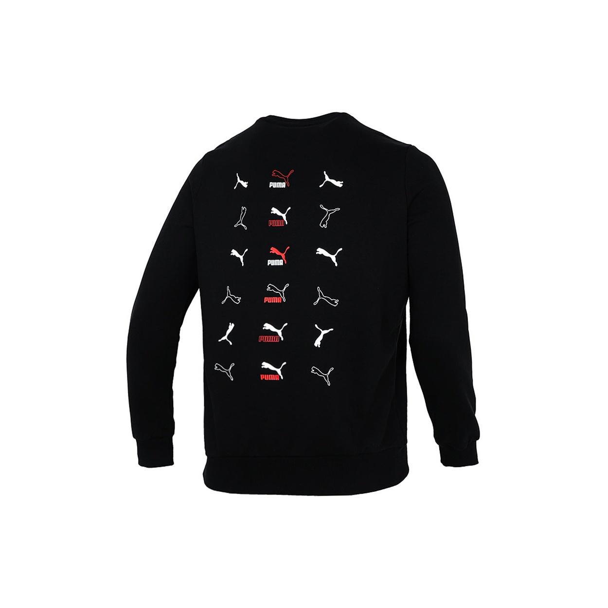 PUMA Classics Graphic Long Sleeve T-Shirt  Black  Men s 533144-51 S
