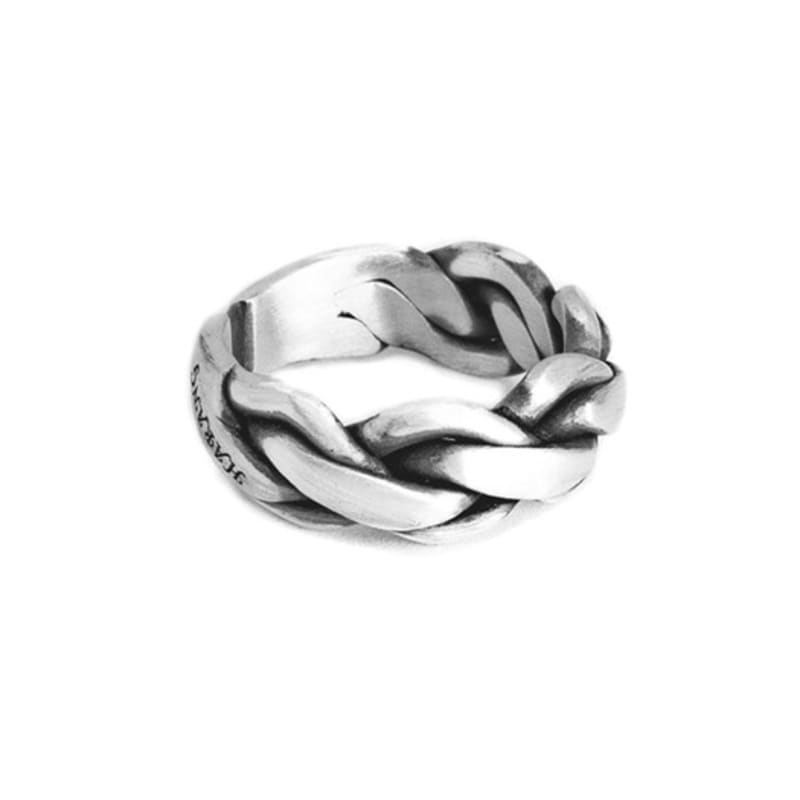 HARANG HR 230R_Braided Silver Ring