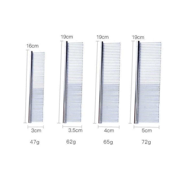 Stainless Steel Pet Comb Pet Hair Comb, Specification: XS