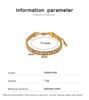Pulsera en Capas de Acero Inoxidable y Oro de 18 Quilates con Circonita: Joyería Colorida y Versátil para Mujer