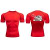 Men's Compression Shirt Sweat-Resistant Short Sleeve Quick Dry Gym Workout Stretchy Quick-Drying Moisture-Wicking Sweat Absorbing Tight Fit Top