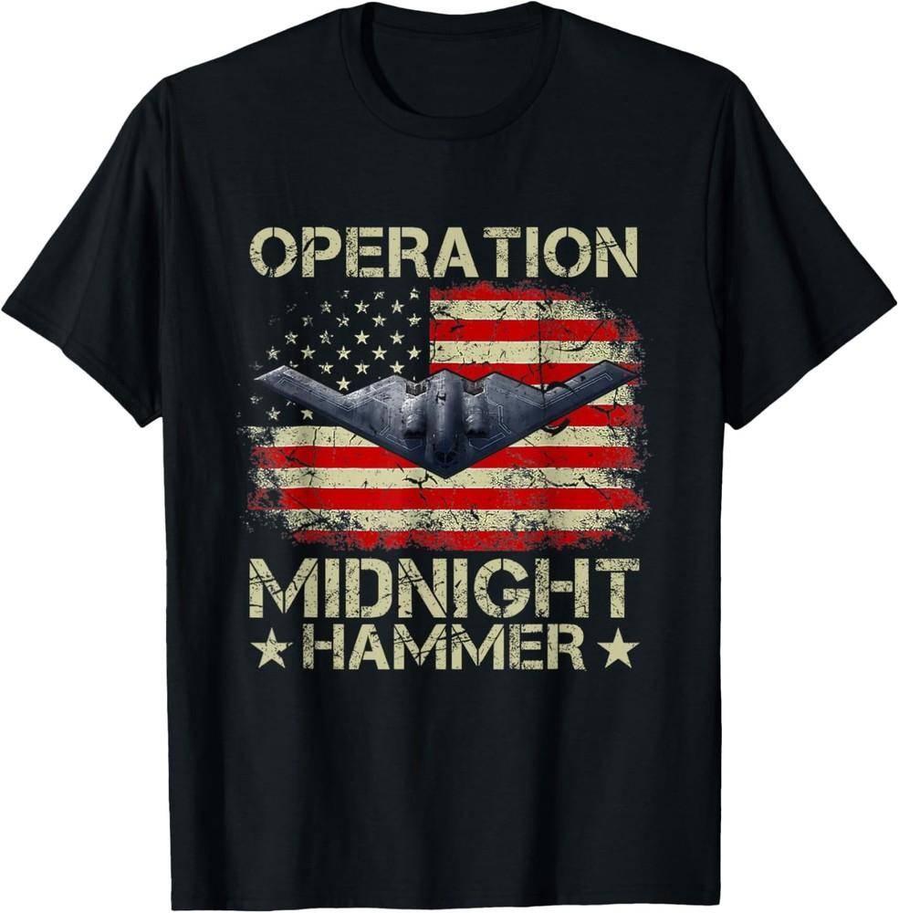 

Retro Operation Midnight Hammer with American Flag T-Shirt 4XL