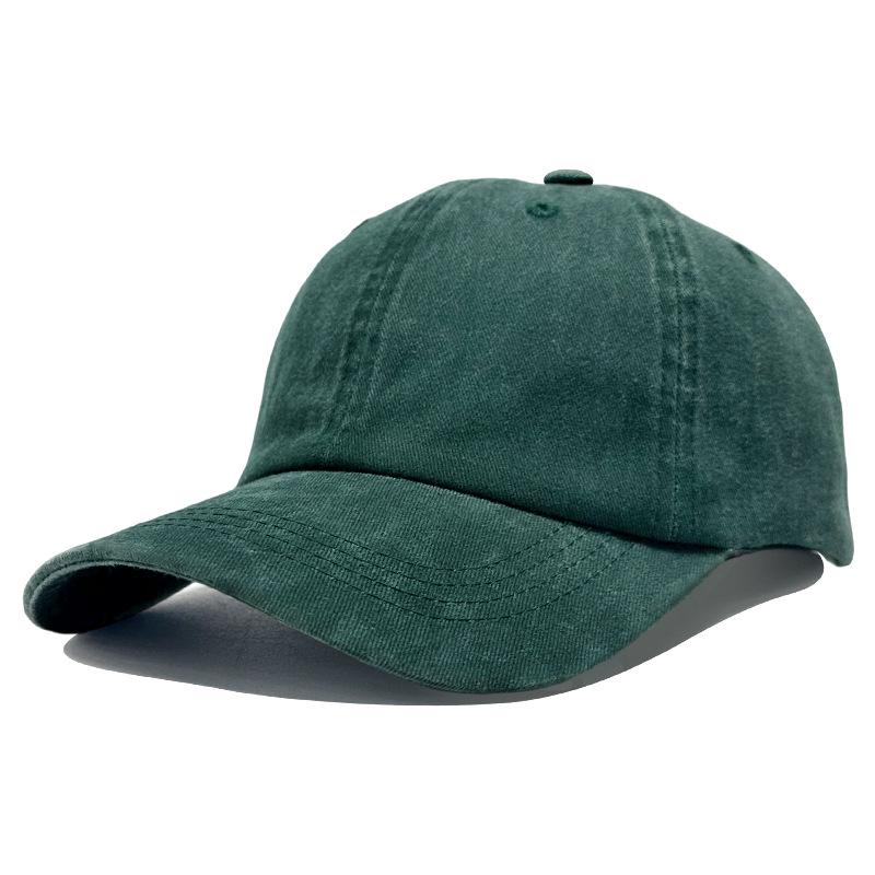 Baseballkappe aus reiner gewaschener Baumwolle: Atmungsaktiv, Weich, UV-Schutz, Entenschnabel-Design, Qualitätsgesicherte Stickerei.