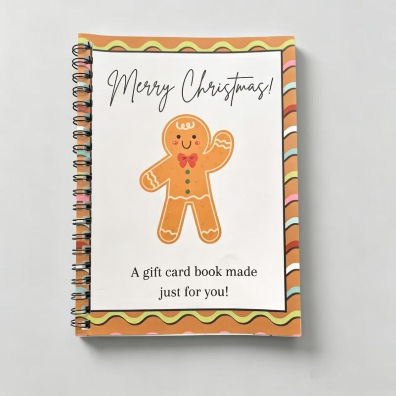 Libro de Tarjetas de Regalo de Navidad con Espiral Festival Regalos de Navidad Para Adolescentes Organizador de Tarjetas de Felicitación Soporte para Tarjetas de Felicitación