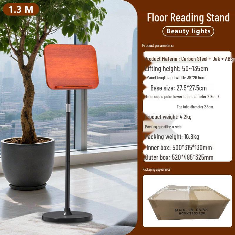 Solid Wood Adjustable Stand for Music Sheets, Books, Laptops, Projectors, and More