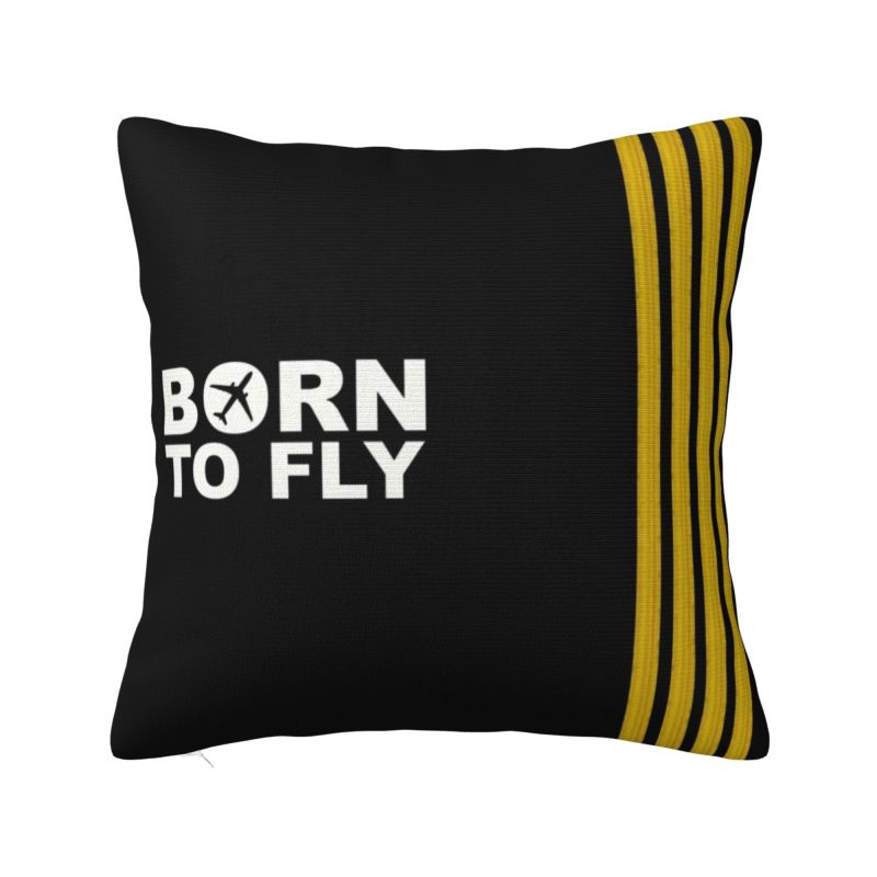 Cockpit Six Dials Flight Simulator Pilot Nordic Pillow Cover Home Decor Airplane Aircraft Car Cushion