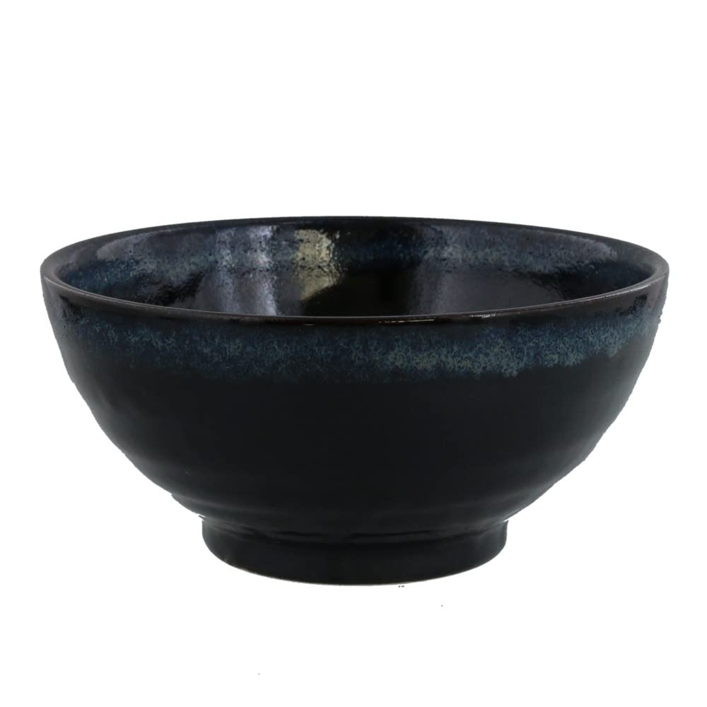 

EAST table Sanuki Donburi Tenmoku Navy Made in Dishwasher and Microwave Bowl, 18.5cm, Blue, Japan, Safe, 17-030