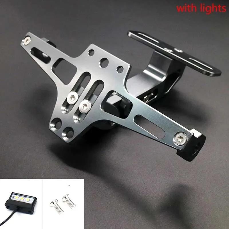 Motorcycle Rear License Plate Mount Holder Turn Signal Lights For Kawasaki Z750 Z800 Honda Yamaha MT07 MT09 MT10 R1 Accessores