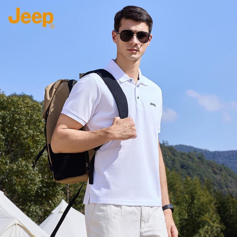 JEEP Men s Casual Short-Sleeve Polo Shirt 2XL