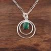 Malachite Pendant, 925 Sterling Silver Pendant Jewelry. Handmade Pendant Gemstone Jewelry Gift For Women