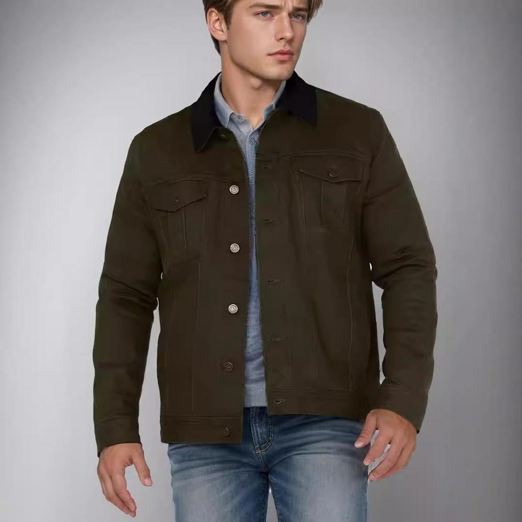 Spring and Autumn Independent Station European and American Men's Single-breasted Jacket Casual Jacket