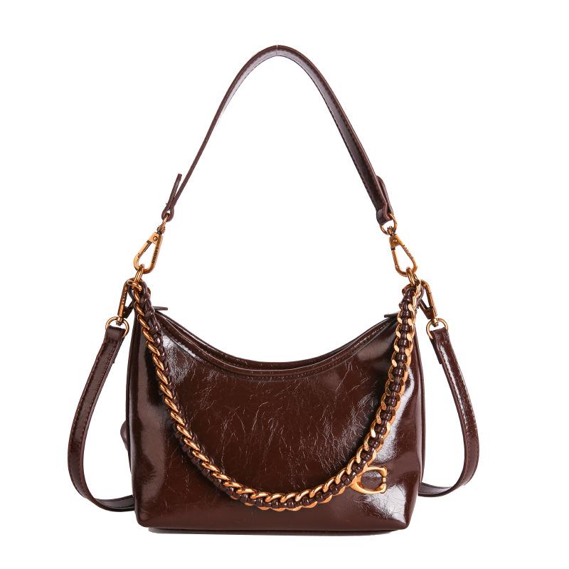 2025 Women's High-End Versatile Chain Tote: Trendy Underarm and Crossbody Bag