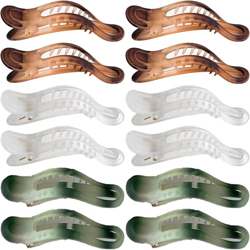 Korean-Style Hair Clip Large Elegant Temperament Bar Hair Clip Women'S Updo Straight Duckbill Hair Accessory