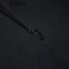 Ports Pearl Embellished Drawstring Little Black Dress