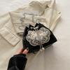 Trendy Black Silver Pink White Pu Bucket Bag For Women With Chic Chain Detail