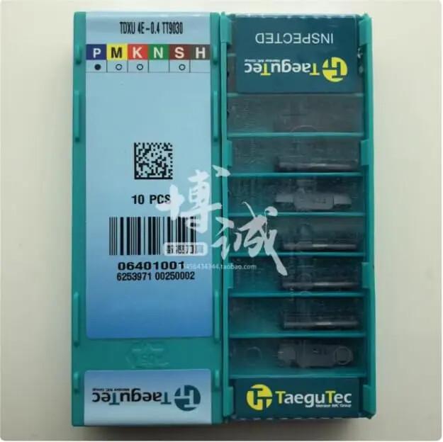 TaeguTec / TDXU4E-0.4 TT9030 /Original Genuine CNC Alloy Blade 10 PCS